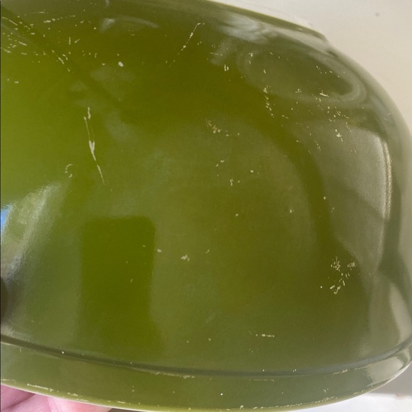 Vintage, Pyrex Nesting Mixing Bowl, Avocado Green, 404, 4 Quart - Picture 4 of 9